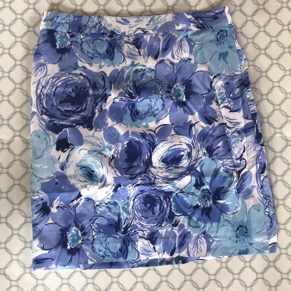 VanHeusen Blue Floral Skirt 10
